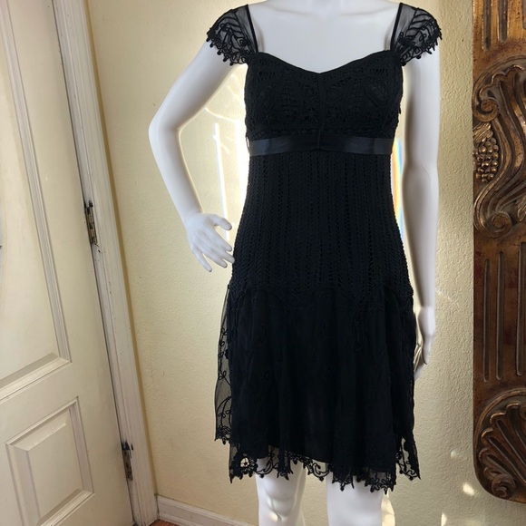 Betsy Johnson of New York Size 2 Black Lace - Picture 3 of 8